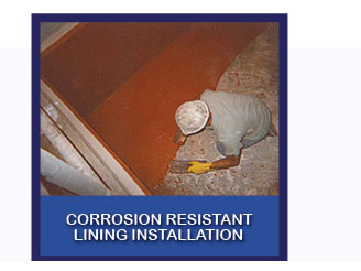 corrosion reistant lining installation